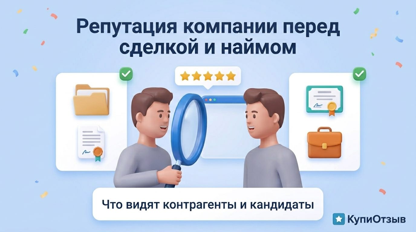 Репутация компании перед сделкой и наймом: что видят контрагенты и кандидаты