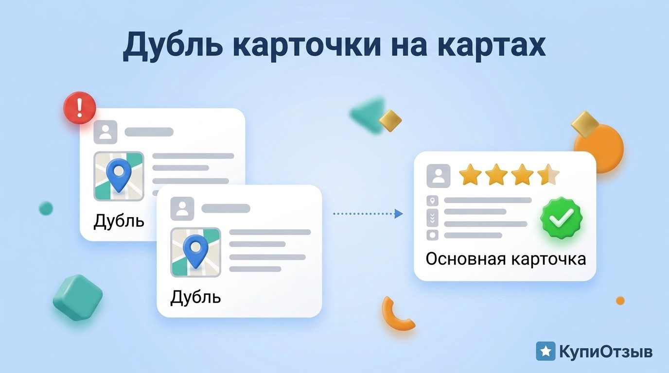 Дубль карточки на Яндекс Картах и 2ГИС: как найти и убрать