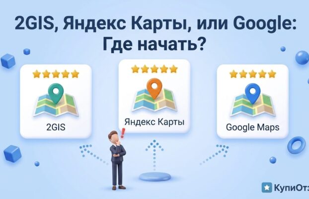 2ГИС, Яндекс Карты или Google: с чего начать регистрацию бизнеса